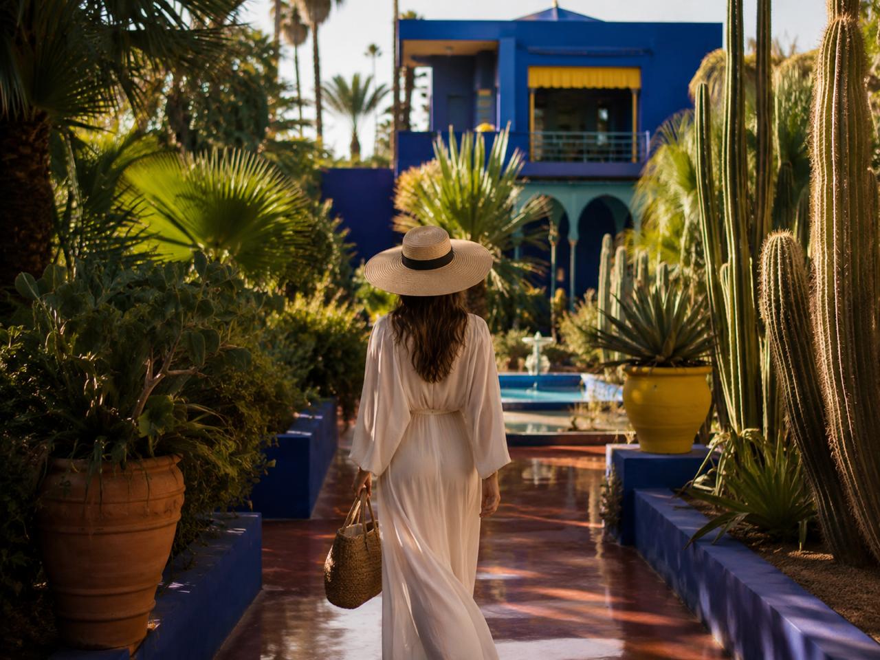 Piscine privée villa de luxe Marrakech personnel de maison